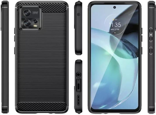 Back Cover Silicon Negru (Moto G72)