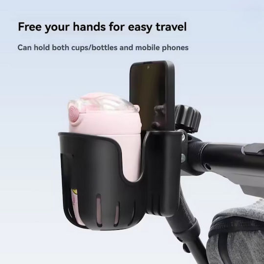 Bottle Cage 8.5×10.5cm 360° Rotation Mobile Phone Holder Support Base for Scooters