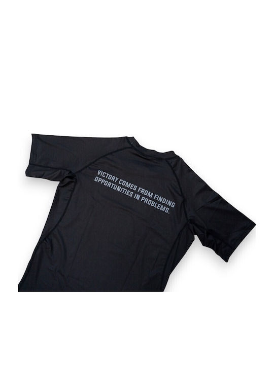 Chosen Ανδρική Κοντομάνικη Μπλούζα CHRS152 για Jiu-Jitsu Μαύρη