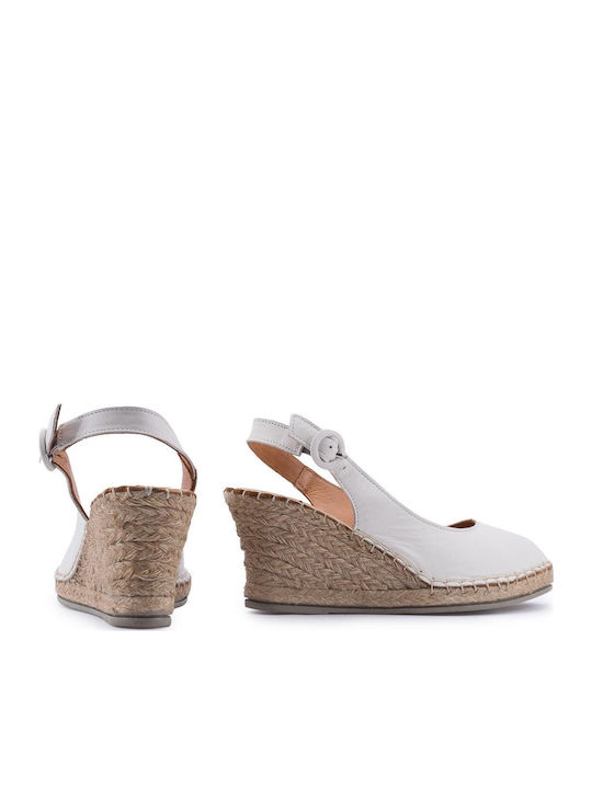 Damenplattformen Beige