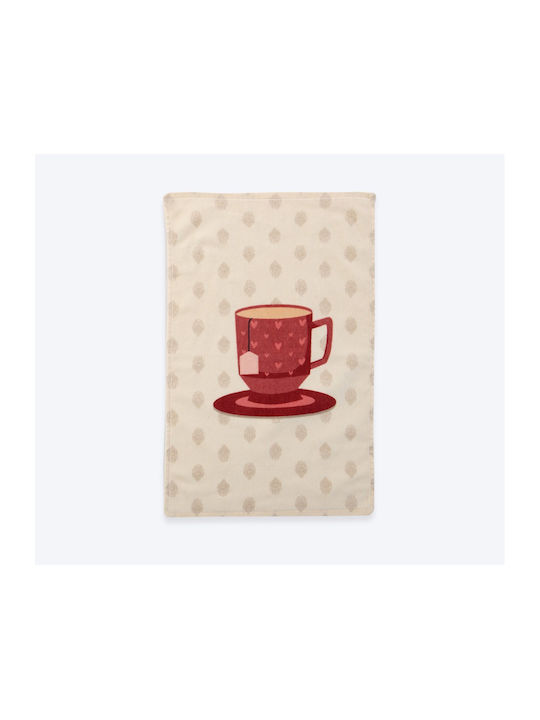 Nef-Nef Homeware Cup Of Tea Geschirrtuch in Rot Farbe 40x60cm