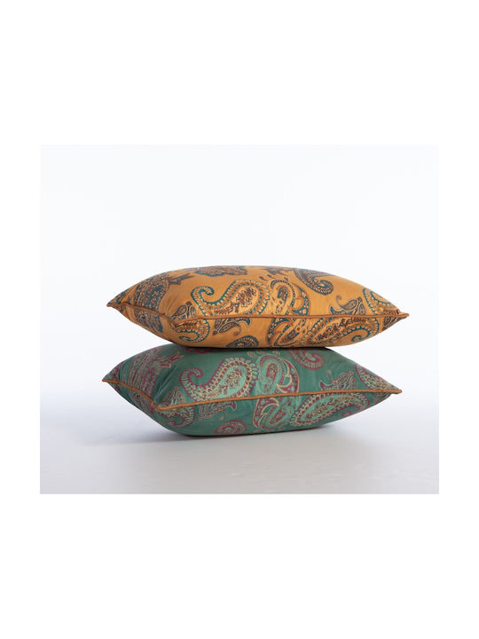 Nef-Nef Homeware Home Sofa Cushion Velvet Petrol Blue 35x50cm