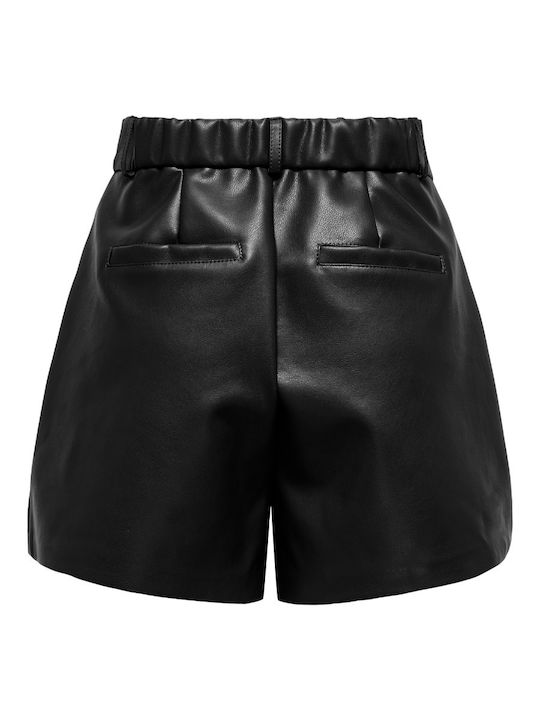 Women's Leather Shorts Black