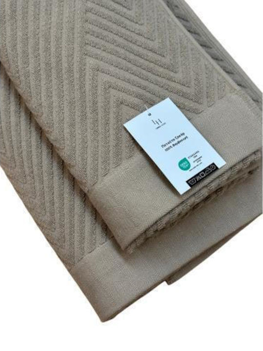 Linea Home Facecloth Diamond 50x90cm Beige Weight 550gr/m²