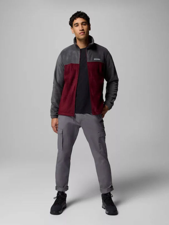 Steens Mountain Full Ανδρική Ζακέτα Fleece Shark/rich Wine