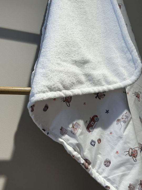 Grandes Suenos Baby Bath Towel Hooded Bamboo 85x85cm