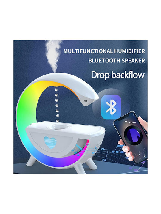 Aromatherapy Diffuser & Humidifier Bluetooth Speaker Led Rgb Lighting 350ml T00k8 Multi-function Anti-gravity Humidifier White Oem