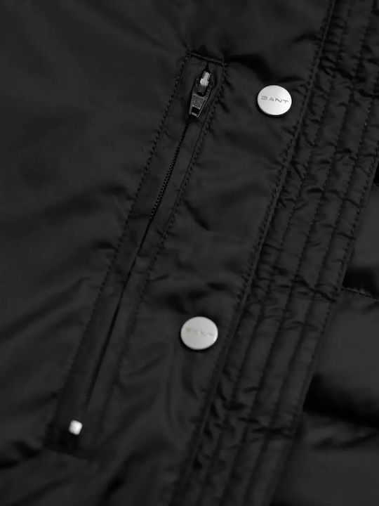 Women's Puffer Jacket Waterproof for Winter Black