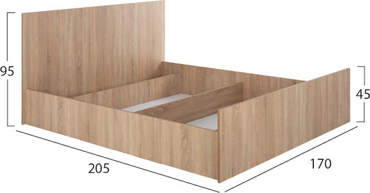 Σετ Κρεβατοκάμαρας Adler με Τάβλες 160x200εκ. 5τμχ Σετ Κρεβατοκάμαρας Adler με Τάβλες 160x200εκ. 5τμχ