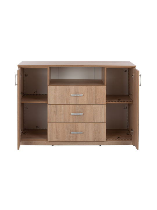 Bedroom Furniture Set Adler Sonama Oak With Slats 160x200cm 6pcs