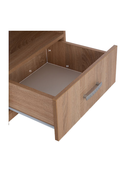 Σετ Κρεβατοκάμαρας Adler Sonama Oak με Τάβλες 160x200εκ. 5τμχ