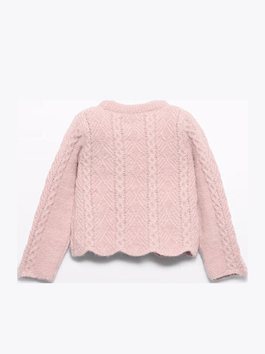 Kids' Sweater Long Sleeve Rose Petal