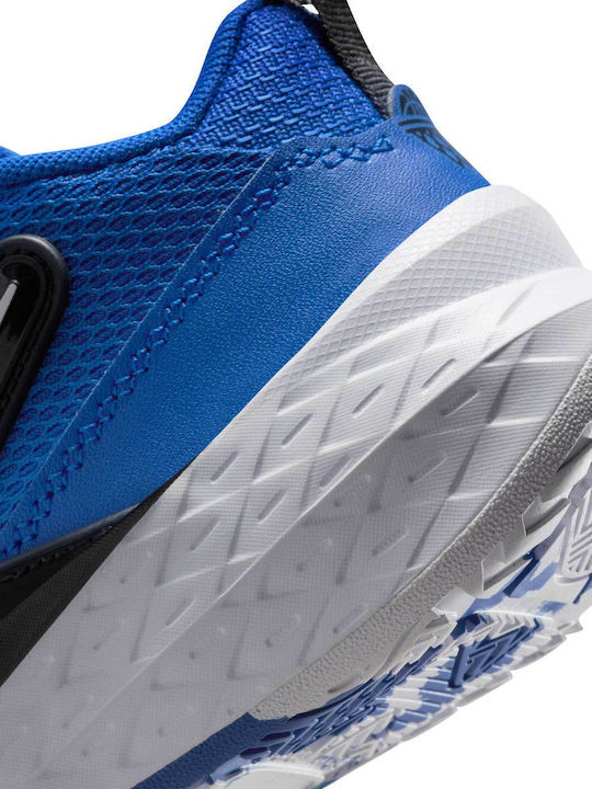 Team Hustle Kids Sports Shoes Basketball with Laces Blue