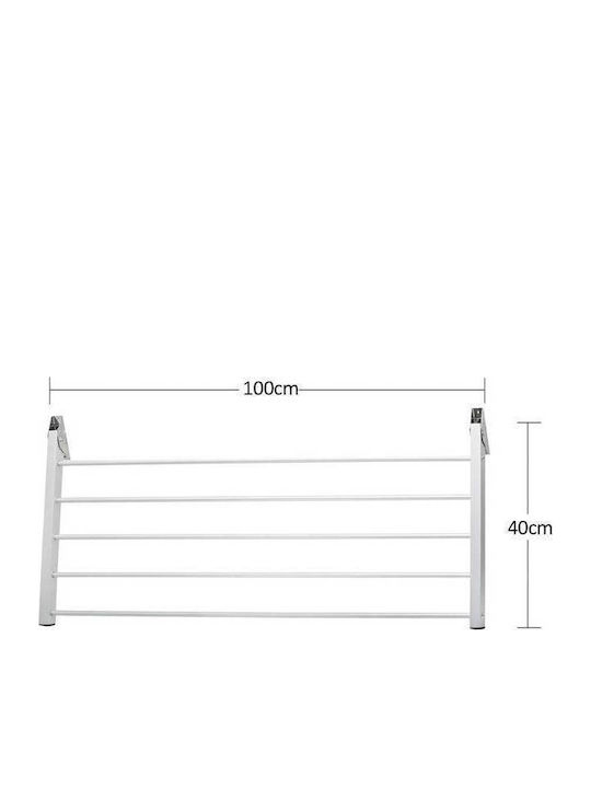 Grekon Aluminum Folding Wall Mounted Clothes Drying Rack 40x100cm