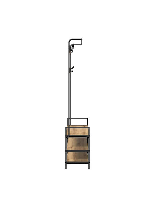 Vidaxl Flurmöbel Artisan Eiche 95 x 34 x 184 cm Bearbeitetes Holz