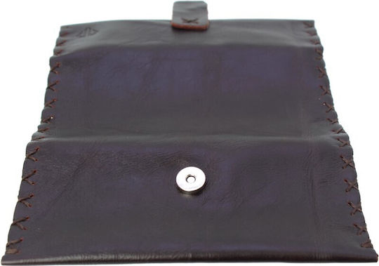 PO.S Lederne Tabaktasche mit Verschluss 16.5x7.5cm GLOSS