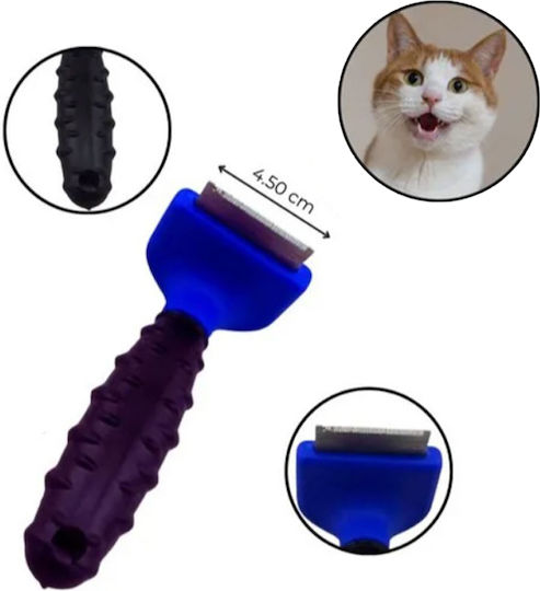 FURminator Tool Четка за късокосмести кучета с бръснач за Почистване на Козина Син