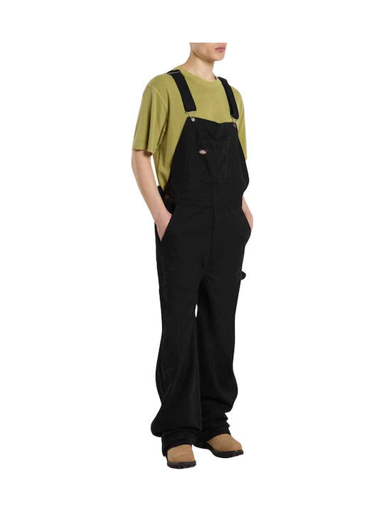 Canvas Ανδρική Τζιν Σαλοπέτα με Loose Straight Εφαρμογή Black