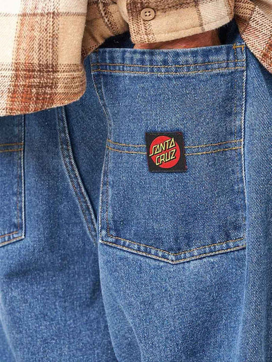 Men's Jeans Pants with Loose Baggy Fit Light Blue