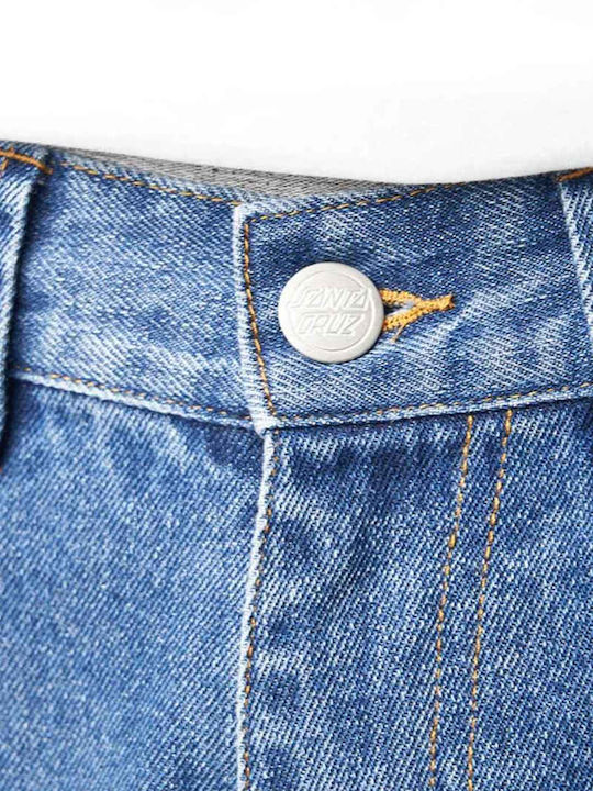 Men's Jeans Pants with Loose Baggy Fit Light Blue