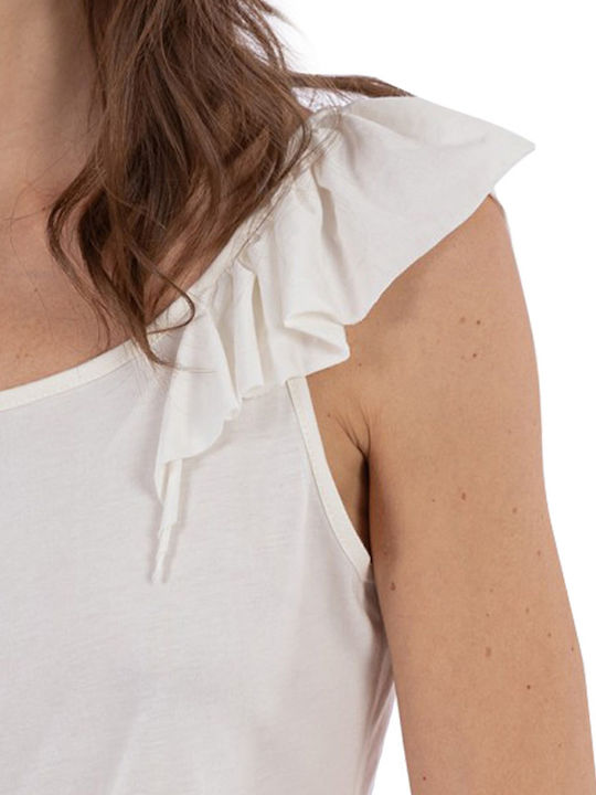 Damen Bluse Baumwolle Tierdruck Weiß