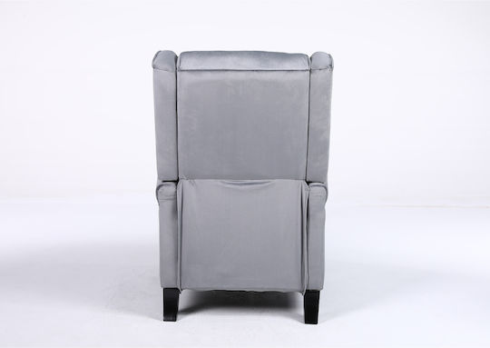 Relaxsessel Samt Gray 72x84x97cm