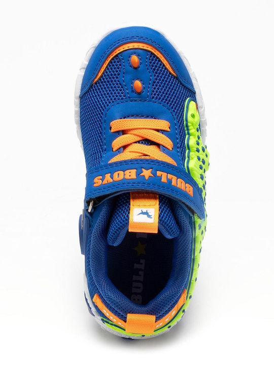 Kids Sneakers with Scratch & Lights Blue