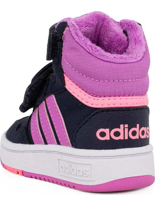 adidas Hoops MID Παιδικά Sneakers High με Σκρατς Μωβ GW4485