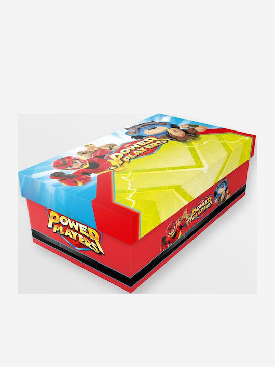 Power Players Kids Sneakers with Hoop & Loop Closure Light Blue