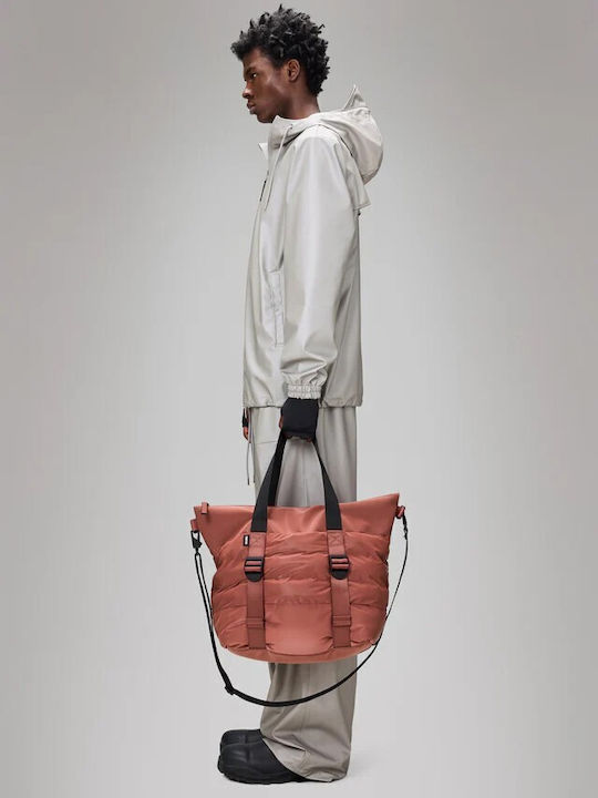 Puffer Mix Γυναικεία Τσάντα Tote Χειρός Ροζ