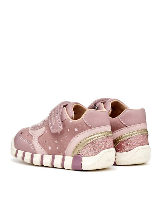 B Iupidoo Παιδικά Sneakers Ανατομικά με Σκρατς Ροζ