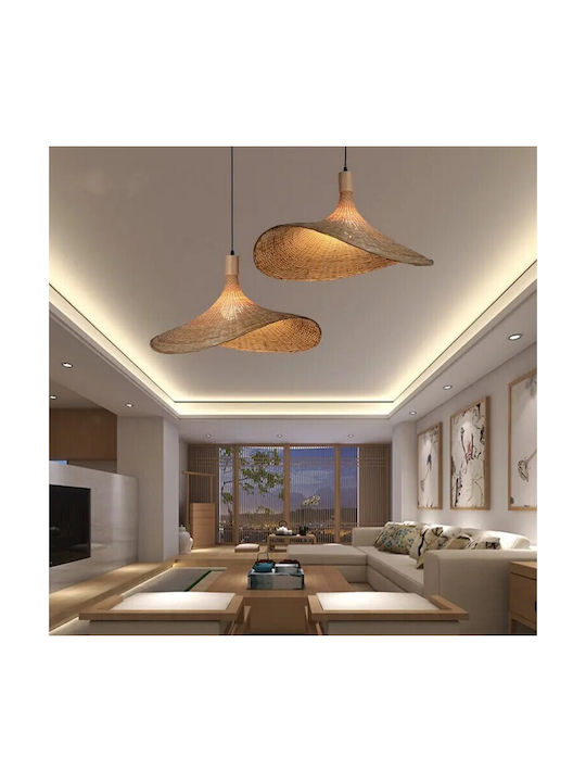VenCore Κρεμαστό Φωτιστικό Boho Πλέγμα με Ντουί E27 53x53x30εκ.