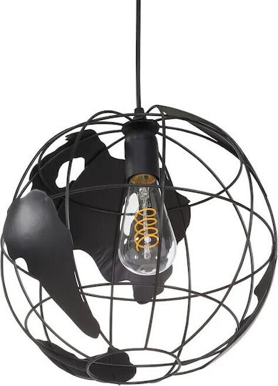 VenCore Pendant Light Black Grid with Socket E27 30x30x30cm