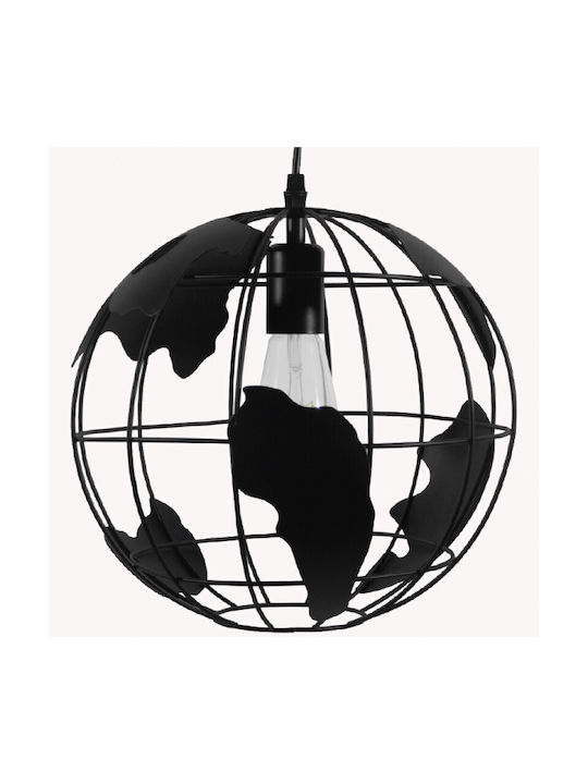 VenCore Pendant Light Black Grid with Socket E27 30x30x30cm