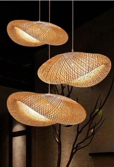 VenCore Κρεμαστό Φωτιστικό Boho Πλέγμα με Ντουί E27 40x30x18εκ.