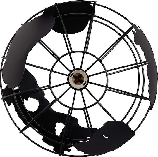 VenCore Pendant Light Black Grid with Socket E27 30x30x30cm