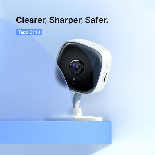 TP-LINK TAPO C110 v3 IP Surveillance Camera Wi-Fi Full HD+ 3MP with Two-Way Communication and Lens 3.3mm