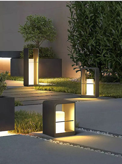 Tabletop Solar Light Traffic Light 10W Warm White 3000K with Photocell IP65 45x20x20 cm
