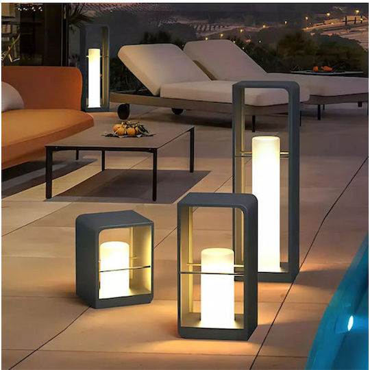 Tabletop Solar Light Traffic Light 10W Warm White 3000K with Photocell IP65 45x20x20 cm
