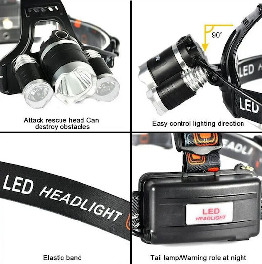 VenCore Rechargeable Headlamp LED Black