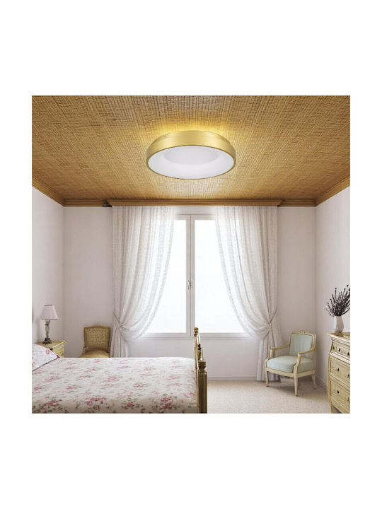 VenCore Deckenleuchte 45cm Gold mit Integrierter LED