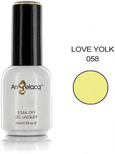 Angelacq Halb-permanenter Nagellack Love yolk 058 15ml 1Stück