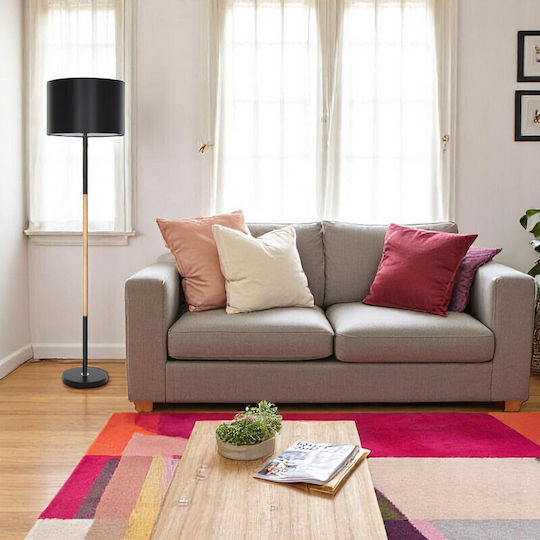 VenCore Lampă de Podea Î145cm. Negru