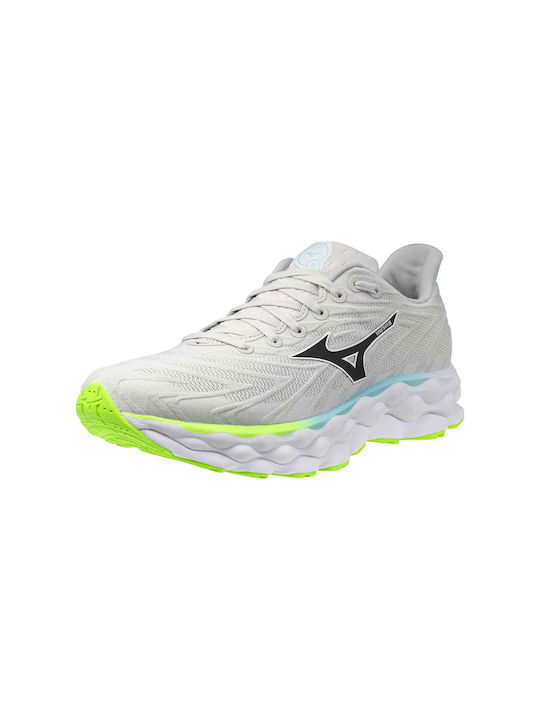 Wave Sky 8 Sport Shoes Running Nimbus Cloud / Black / Green Gecko
