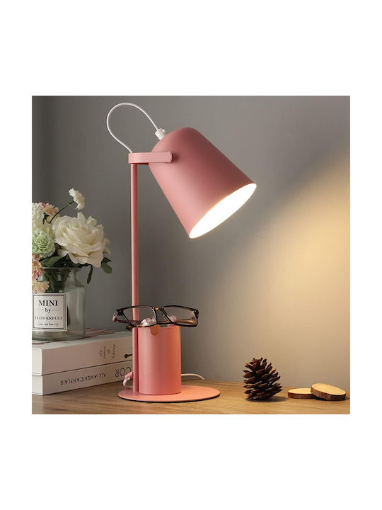 VenCore Schreibtischlampe für Fassung E27 in Rosa Farbe