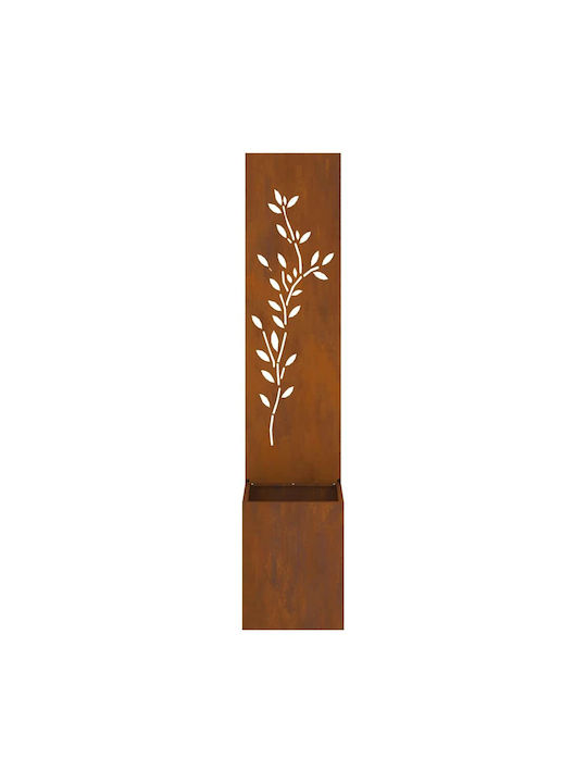 vidaXL Γλάστρα Μεταλλική Σκ Rusty 32x140x140εκ.