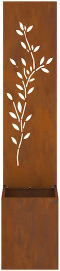 vidaXL Pot Metallic Sk Rusty 32x140x140cm.