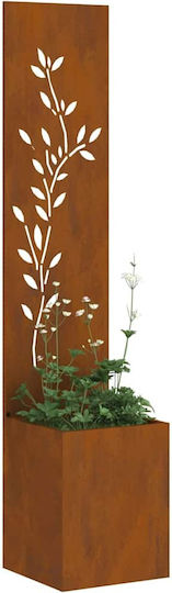 vidaXL Pot Metallic Sk Rusty 32x140x140cm.