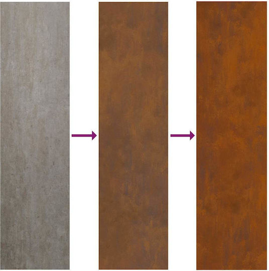 vidaXL Pot Metallic Sk Rusty 32x140x140cm.