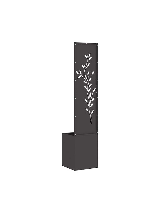 vidaXL Pot Metallic Black 32x140x140cm.